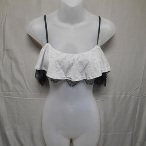 Joe’s JD gray black bra top M